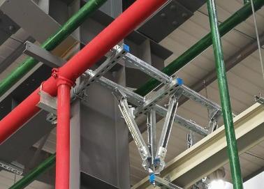 岳池该抗震支架的整体式支吊架结构协调性好